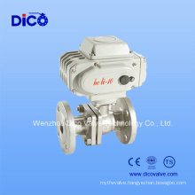 Stainless Steel Floating Ball Valve with Electric Actuator